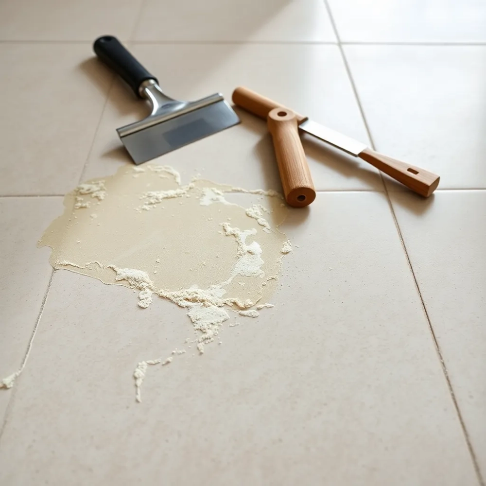 Jak usunąć klej po płytkach z podłogi