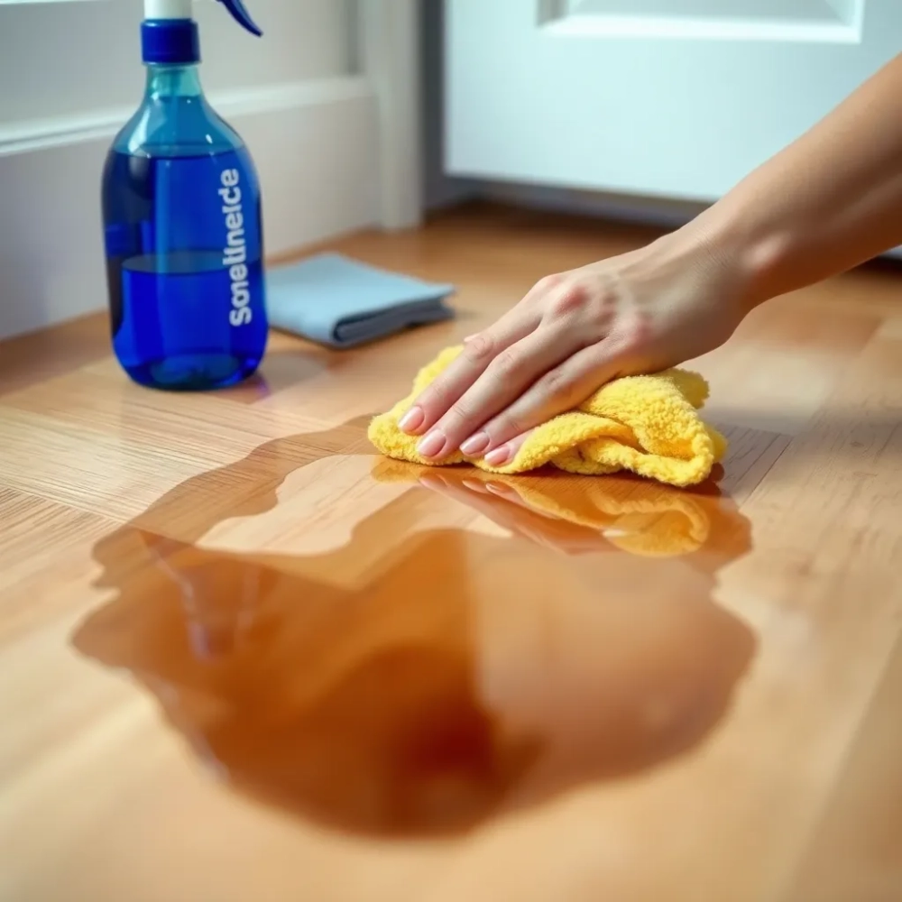 Jak usunąć plamy z podłogi drewnianej