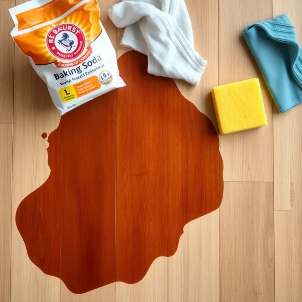 Jak usunąć tłuste plamy z podłogi drewnianej