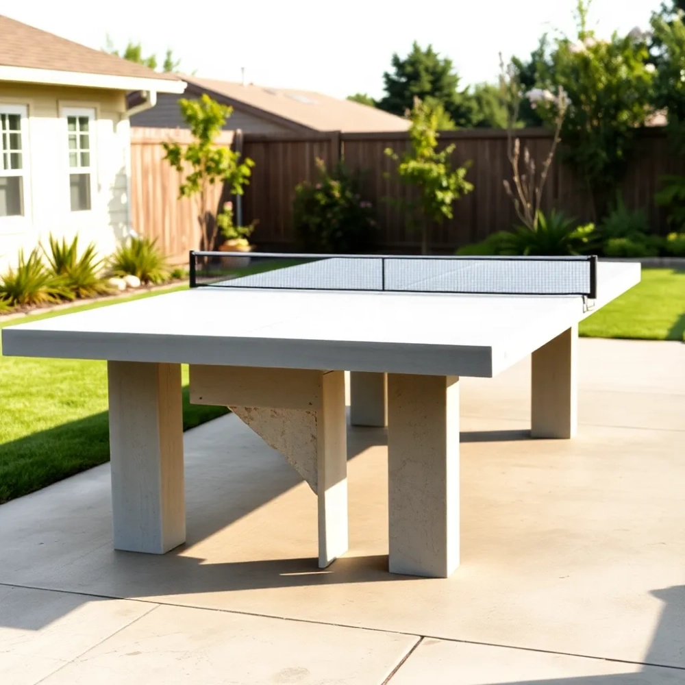 Jak zrobić betonowy stół do pingponga