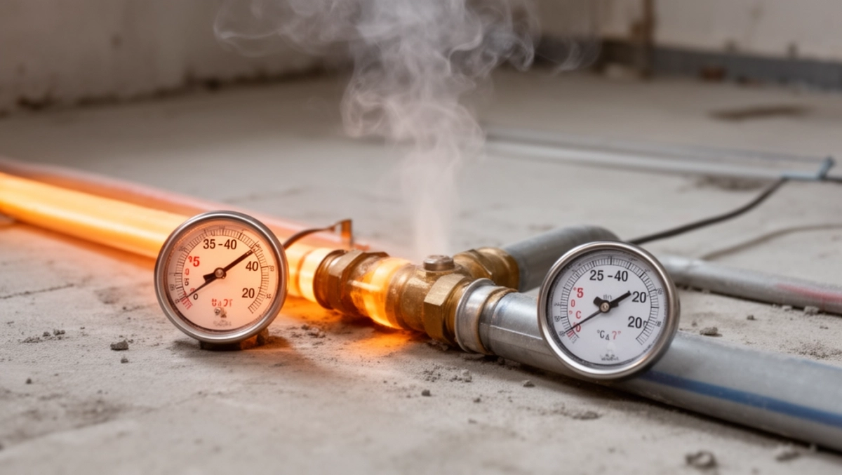 jaka powinna być różnica temperatury między zasilaniem a powrotem podłogówki