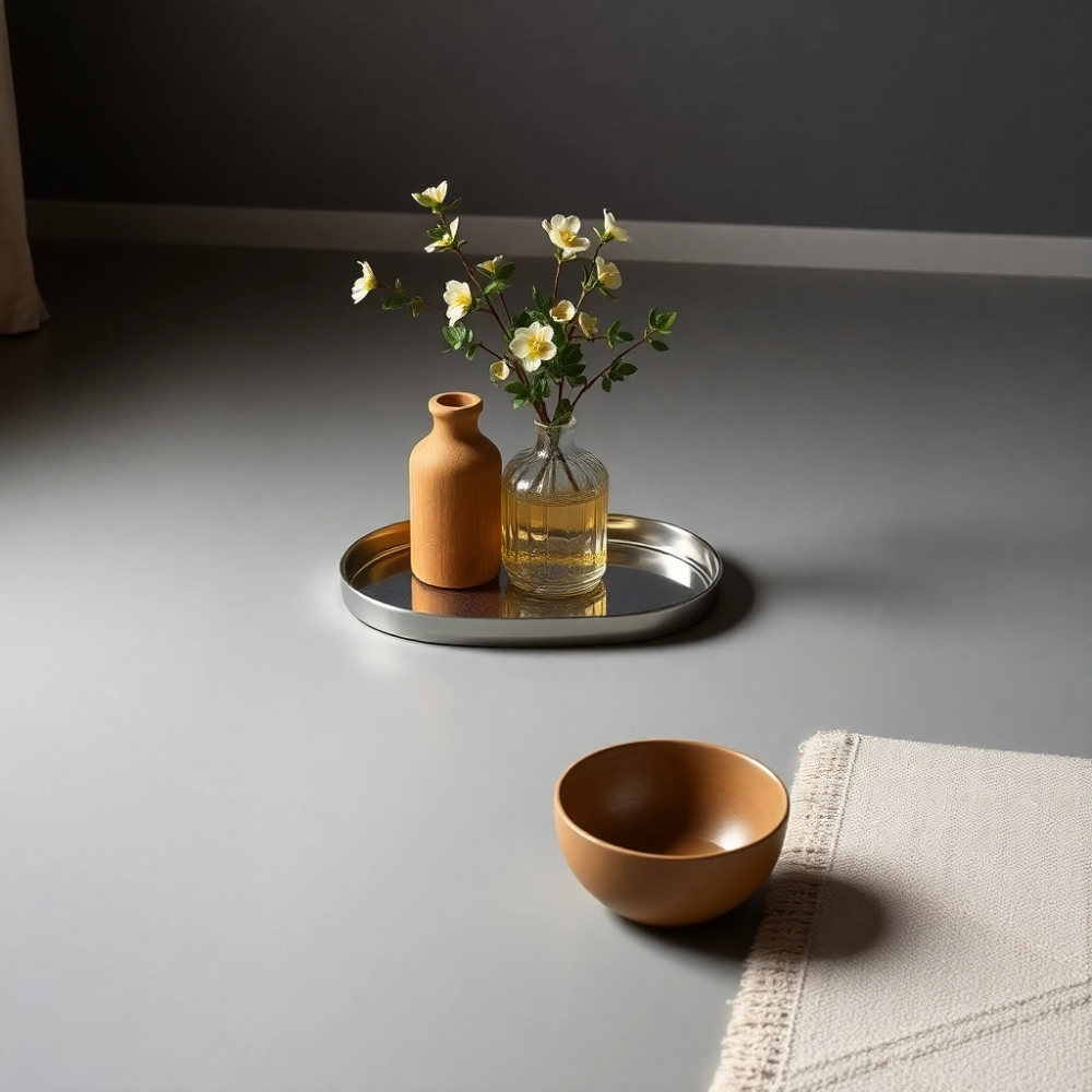 Jakie dodatki do szarej podłogi