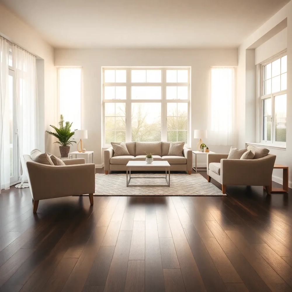 Jakie meble do ciemnej podłogi w salonie