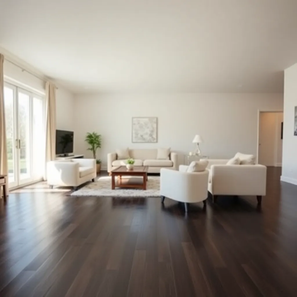 Jakie meble do salonu z ciemną podłoga