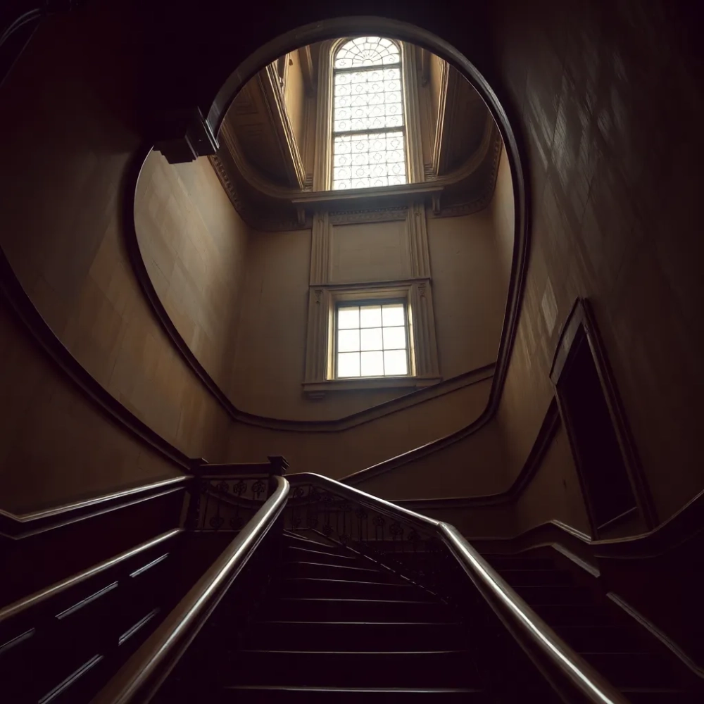 Klatka schodowa w kamienicy