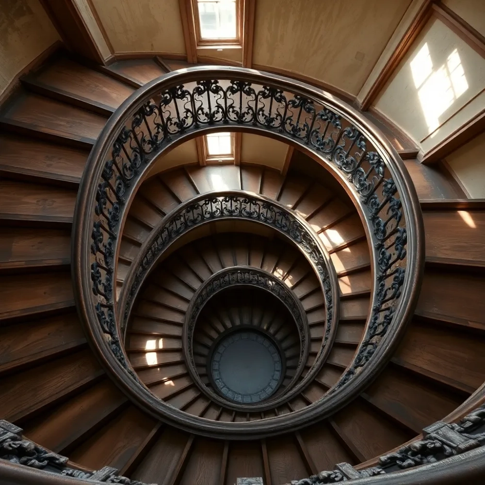 Klatka schodowa w starej kamienicy