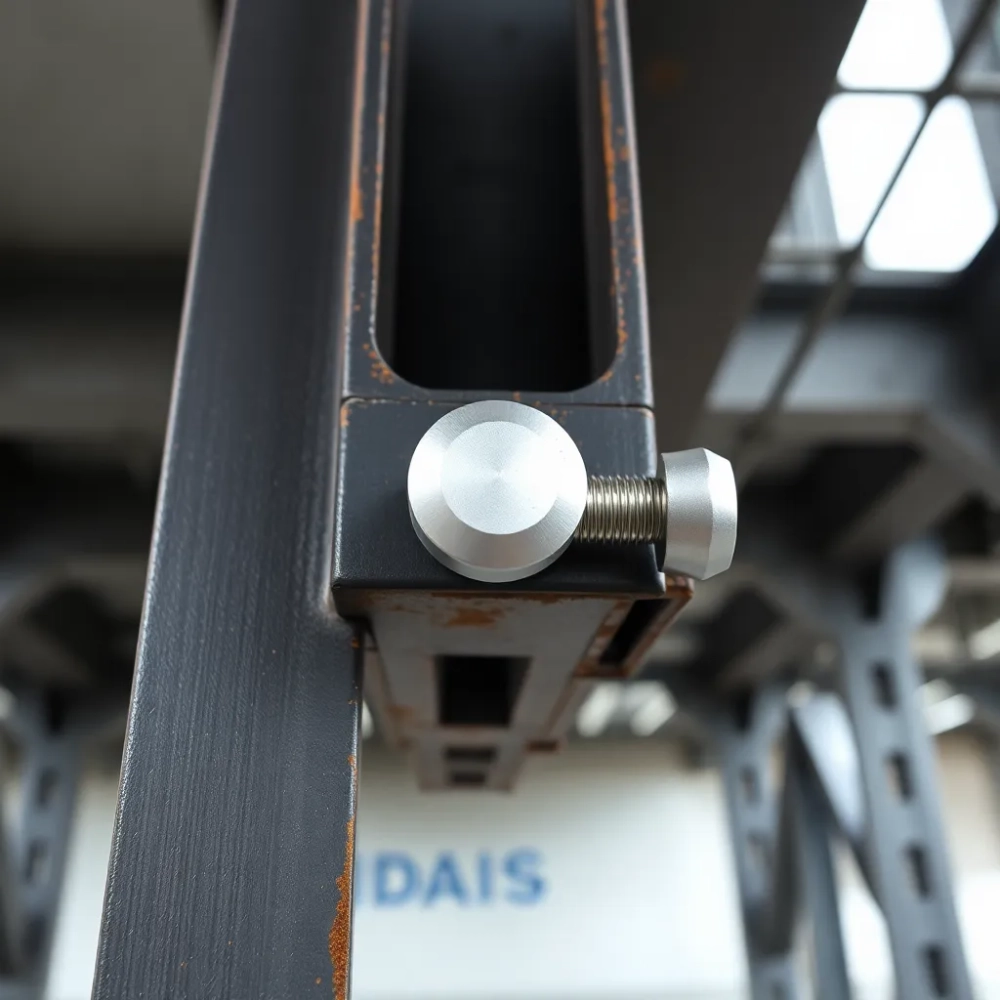 Kołki do montażu schodów na konstrukcji stalowej