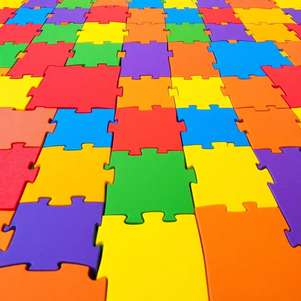 Kolorowe panele podłogowe dla dzieci