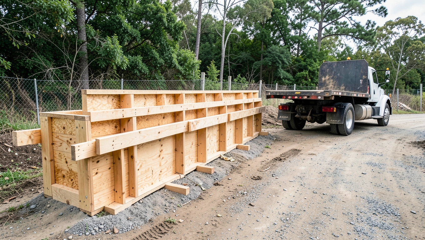 Koszt transportu piwnicy ogrodowej prefabrykowanej na belkach