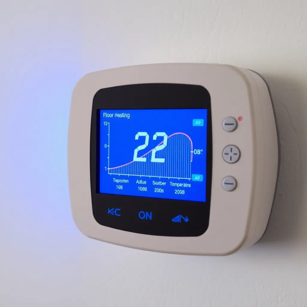 Krzywą grzewcza dla 22 stopni podłogówką