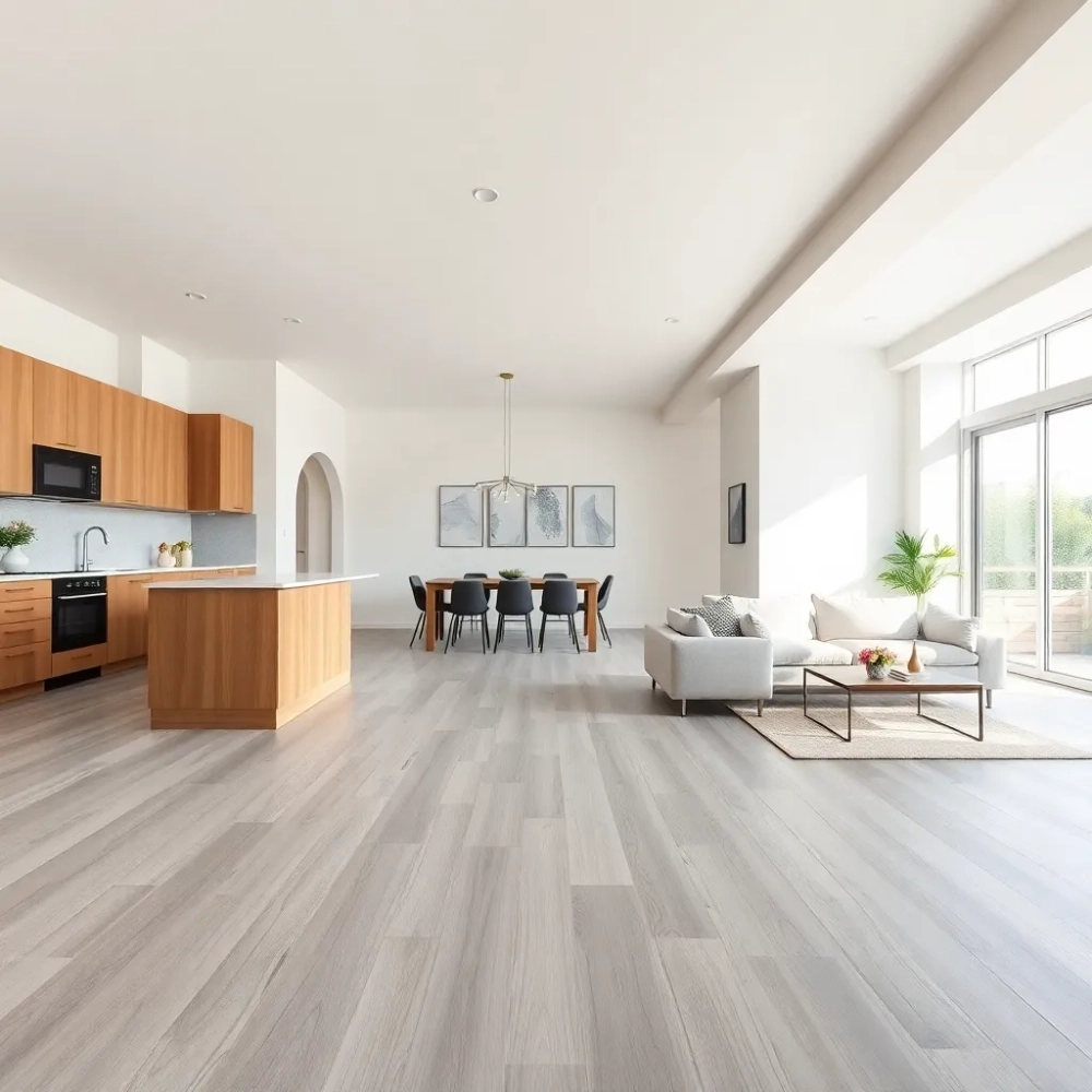 Kuchnia z salonem jaką podłoga