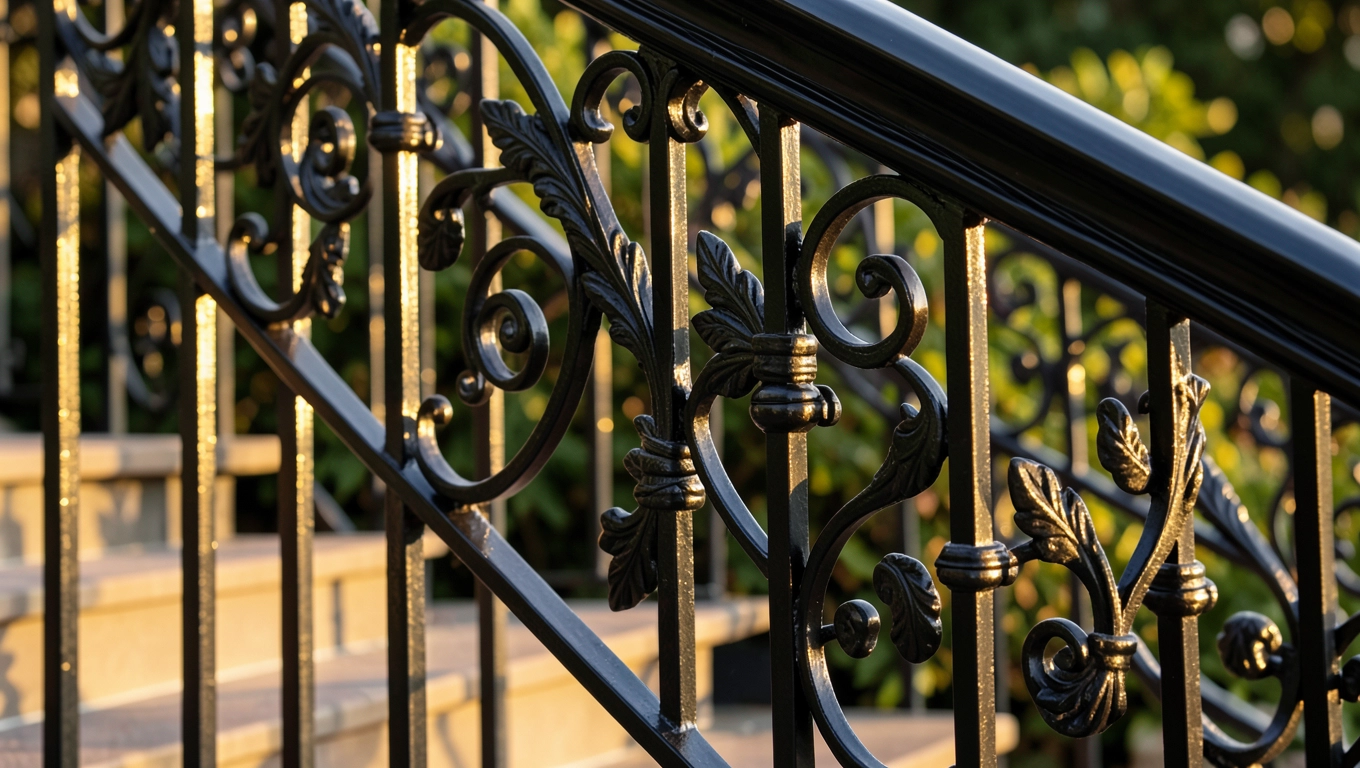 Kute poręcze do schodów na zewnątrz