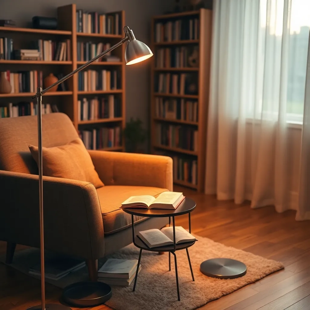Lampa do czytania podłogowa