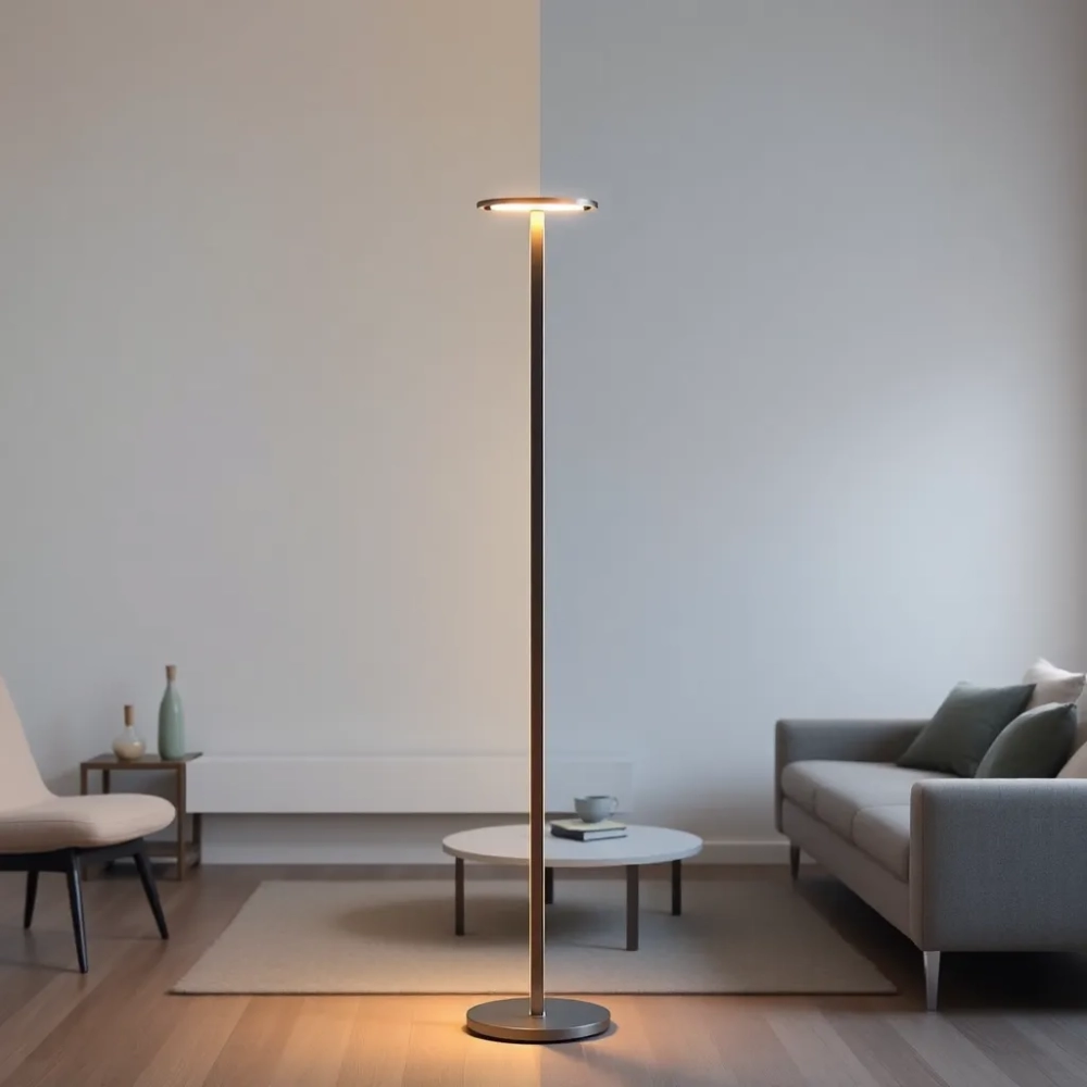 Lampa podłogowa LED z pilotem