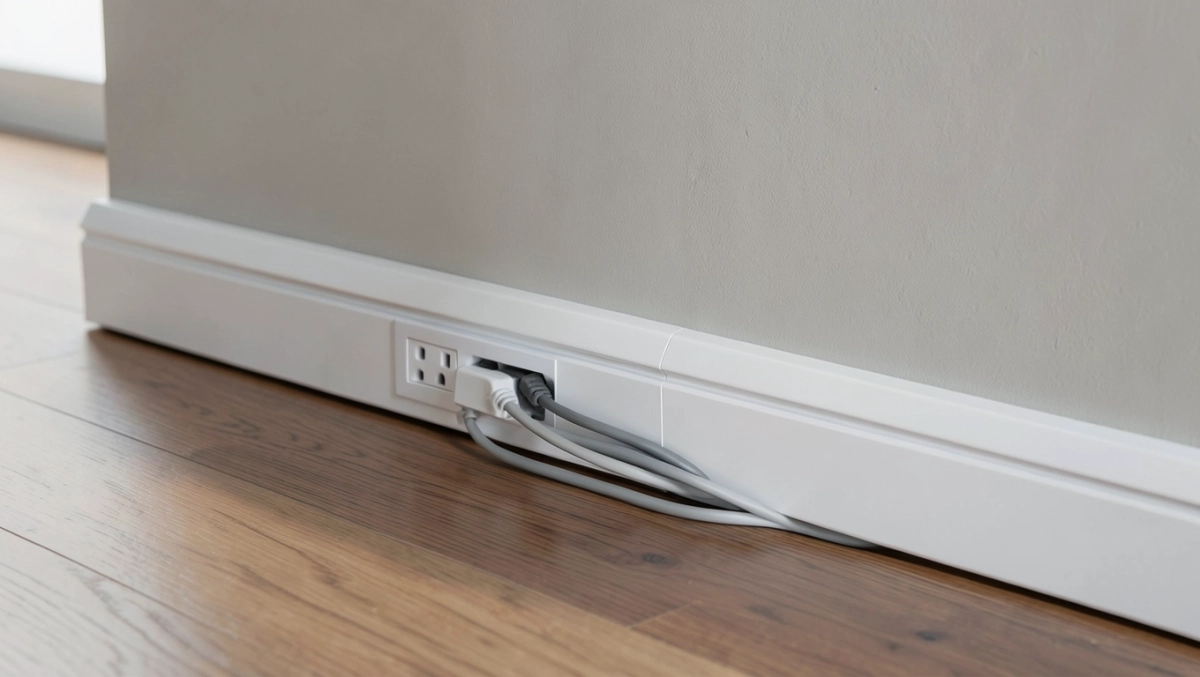 Listwa przypodłogowa z gniazdkiem