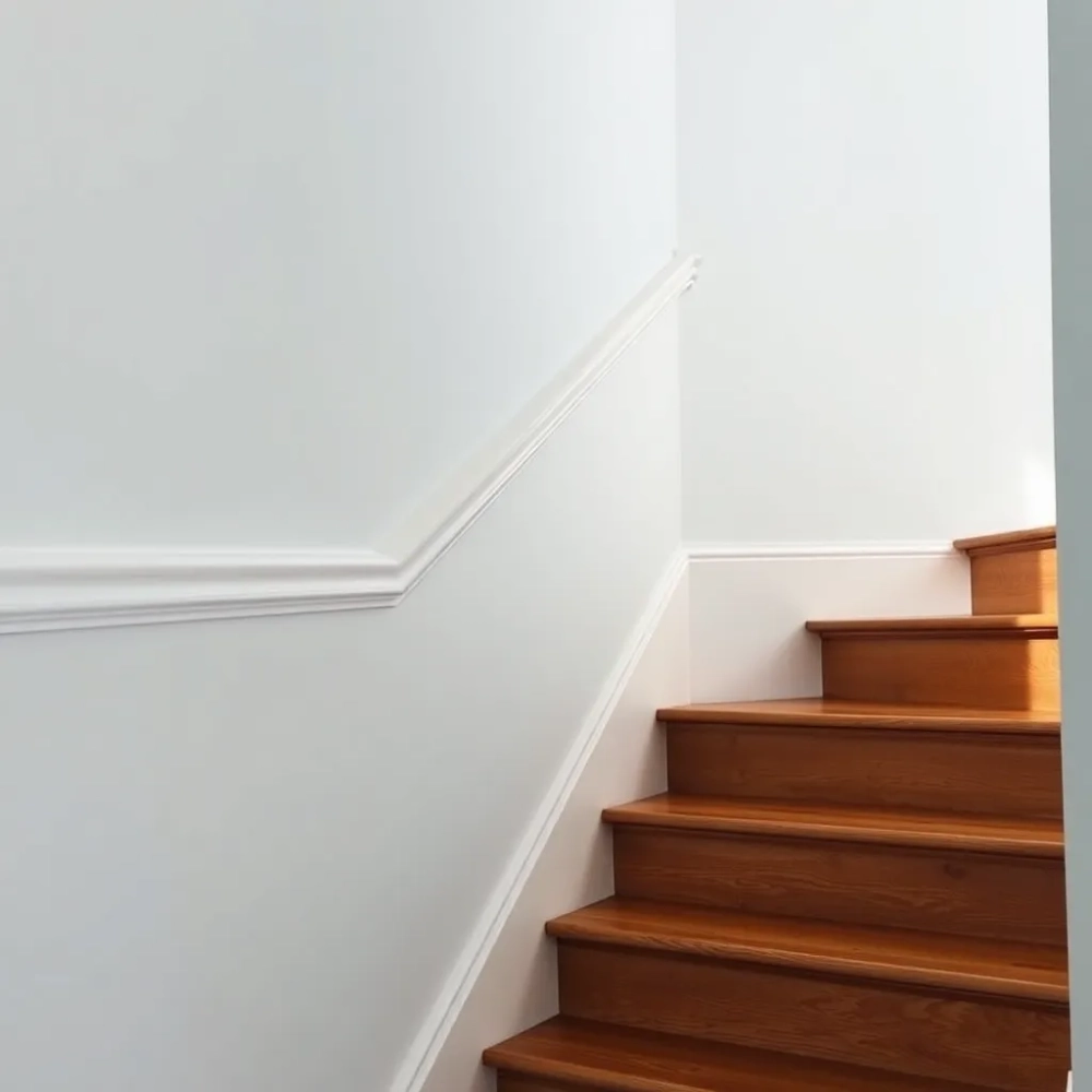 Listwy na ścianę przy schodach