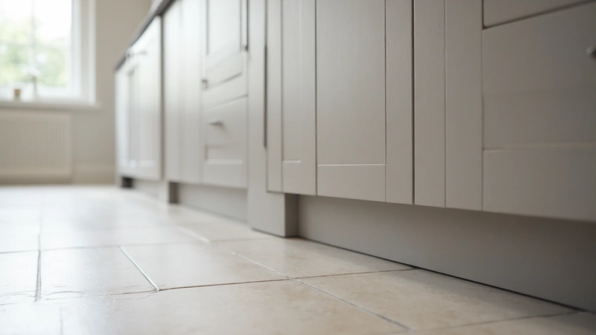 Listwy przypodłogowe za meblami kuchennymi