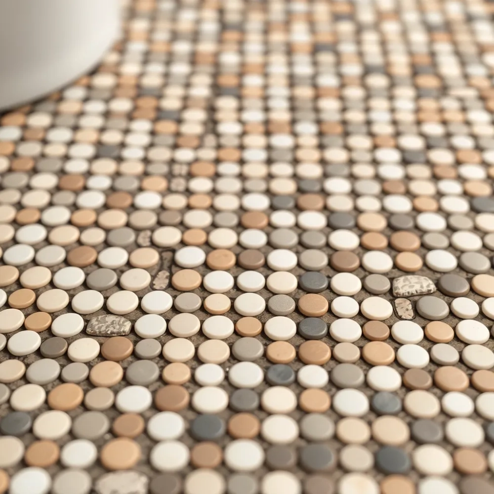 Małe płytki podłogowe do łazienki