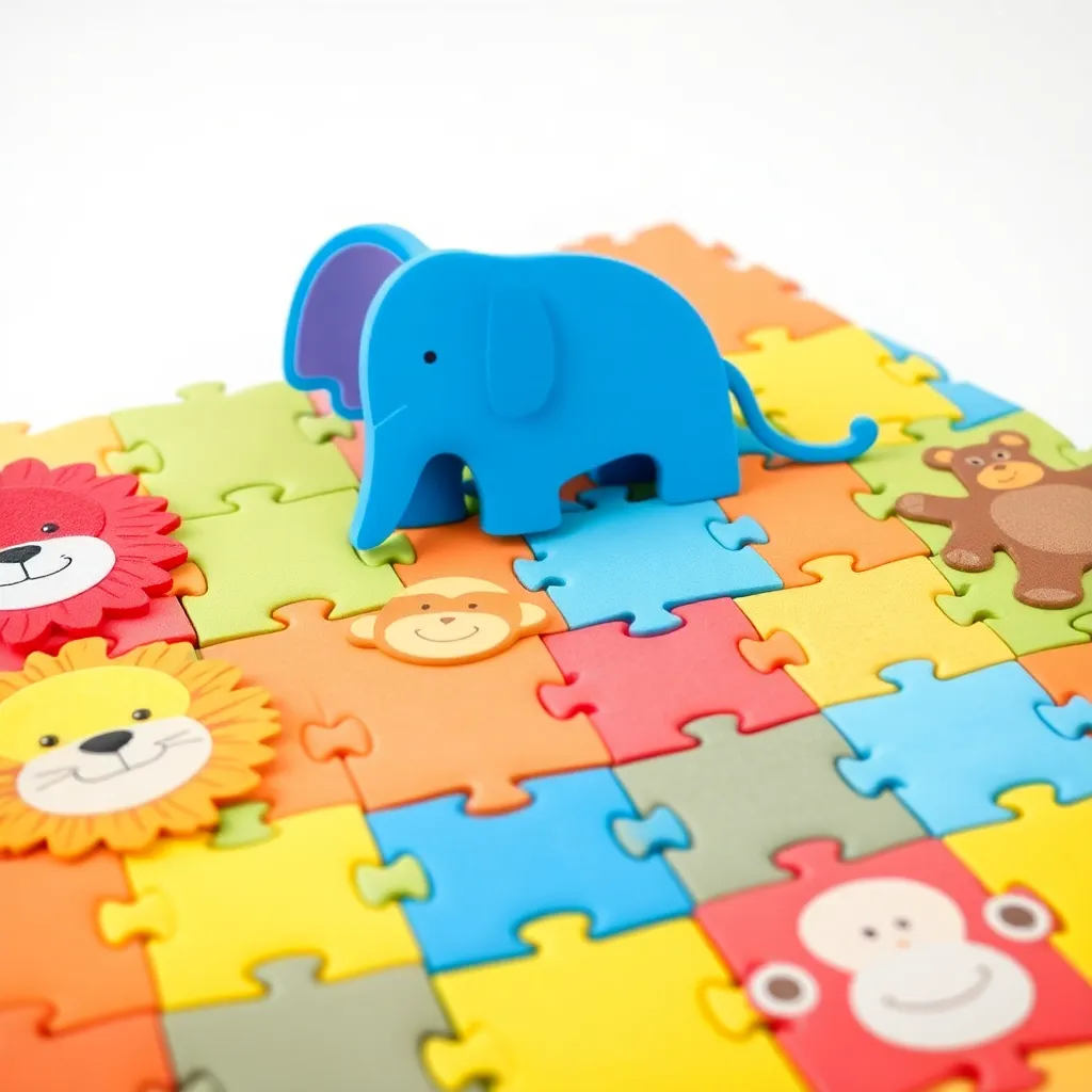 Mata na podłogę dla dzieci Puzzle