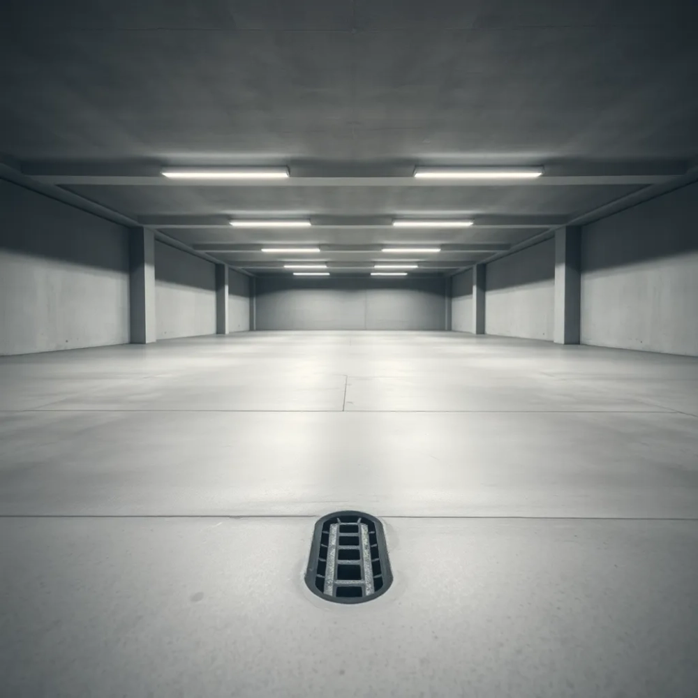 Minimalny spadek posadzki w garażu podziemnym