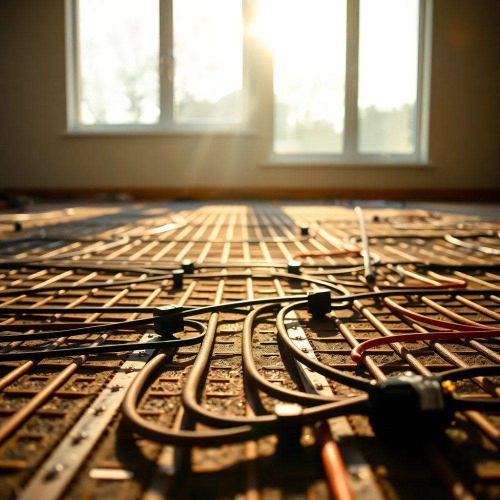 montaż ogrzewania podłogowego