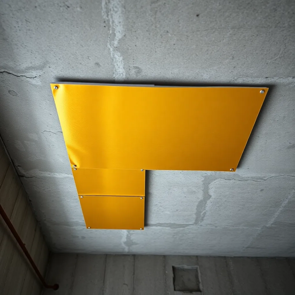 Montaż płyt PIR na suficie betonowym