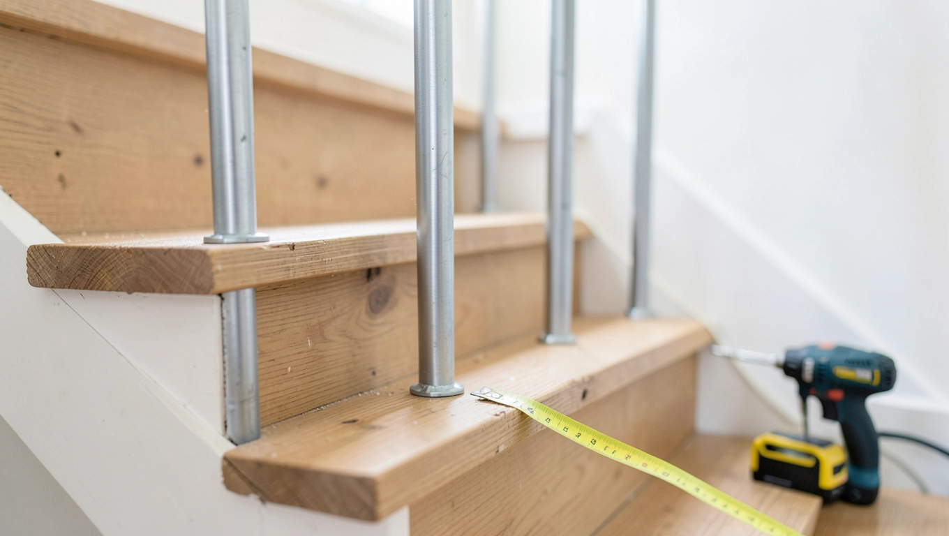 Montaż poręczy do schodów