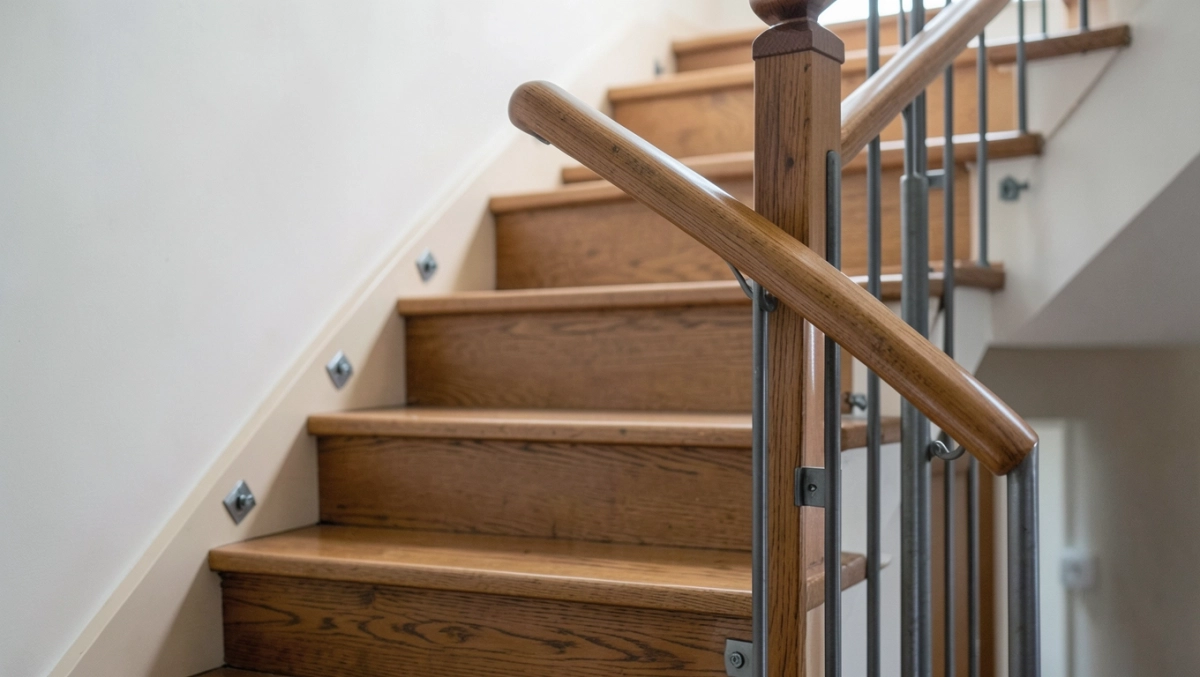montaż poręczy na schodach
