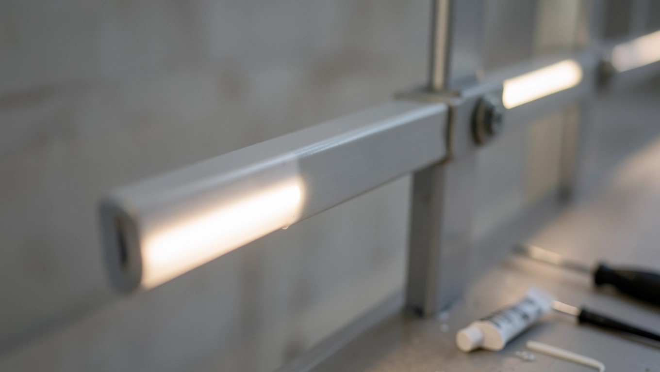 Montaż poręczy podświetlanych