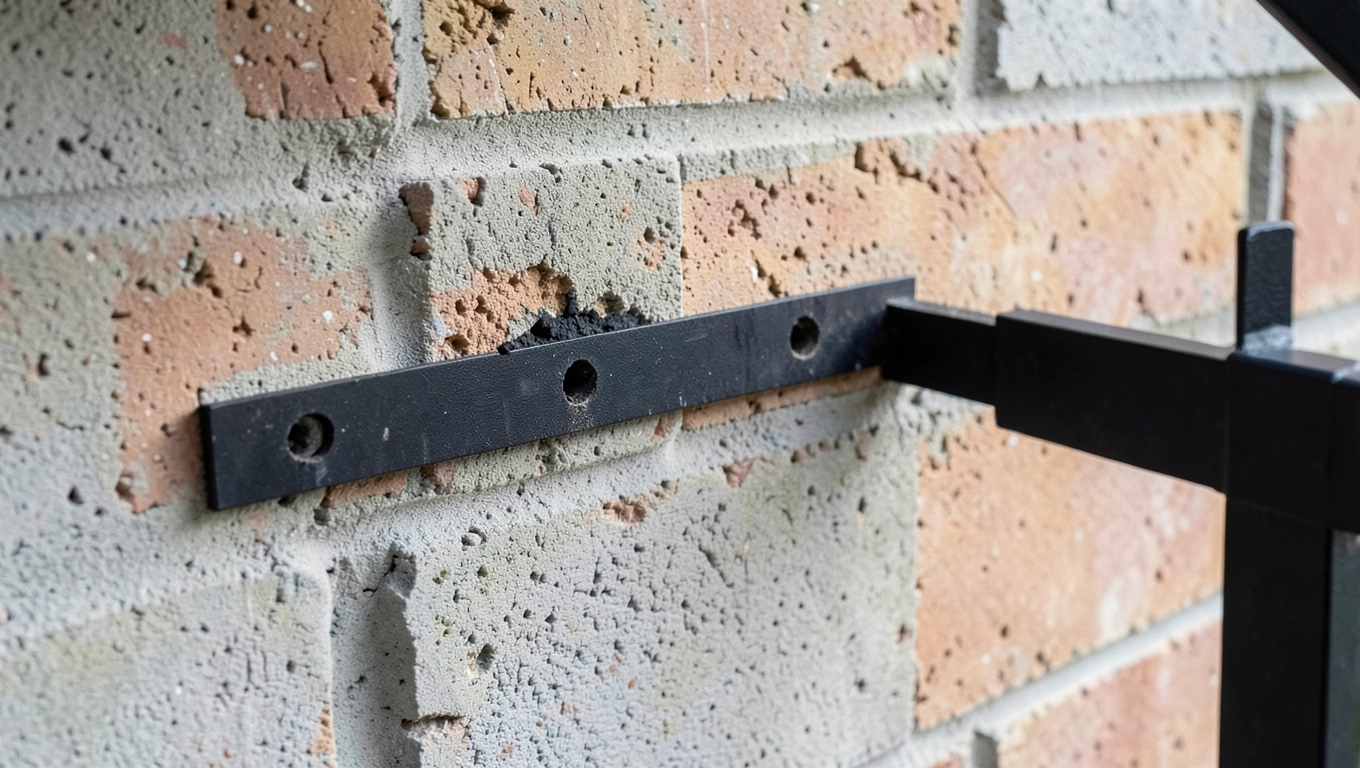 Montaż poręczy schodowej czarnej