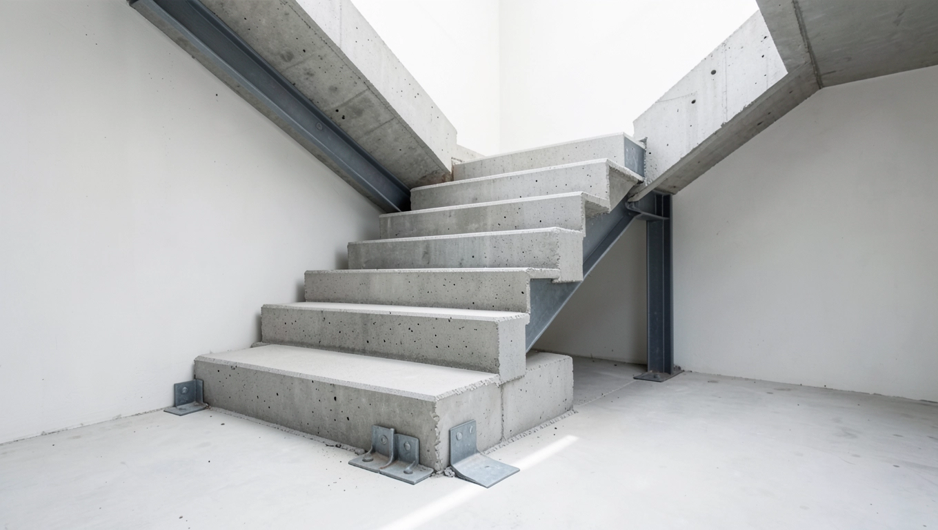 Montaż schodów prefabrykowanych żelbetowych