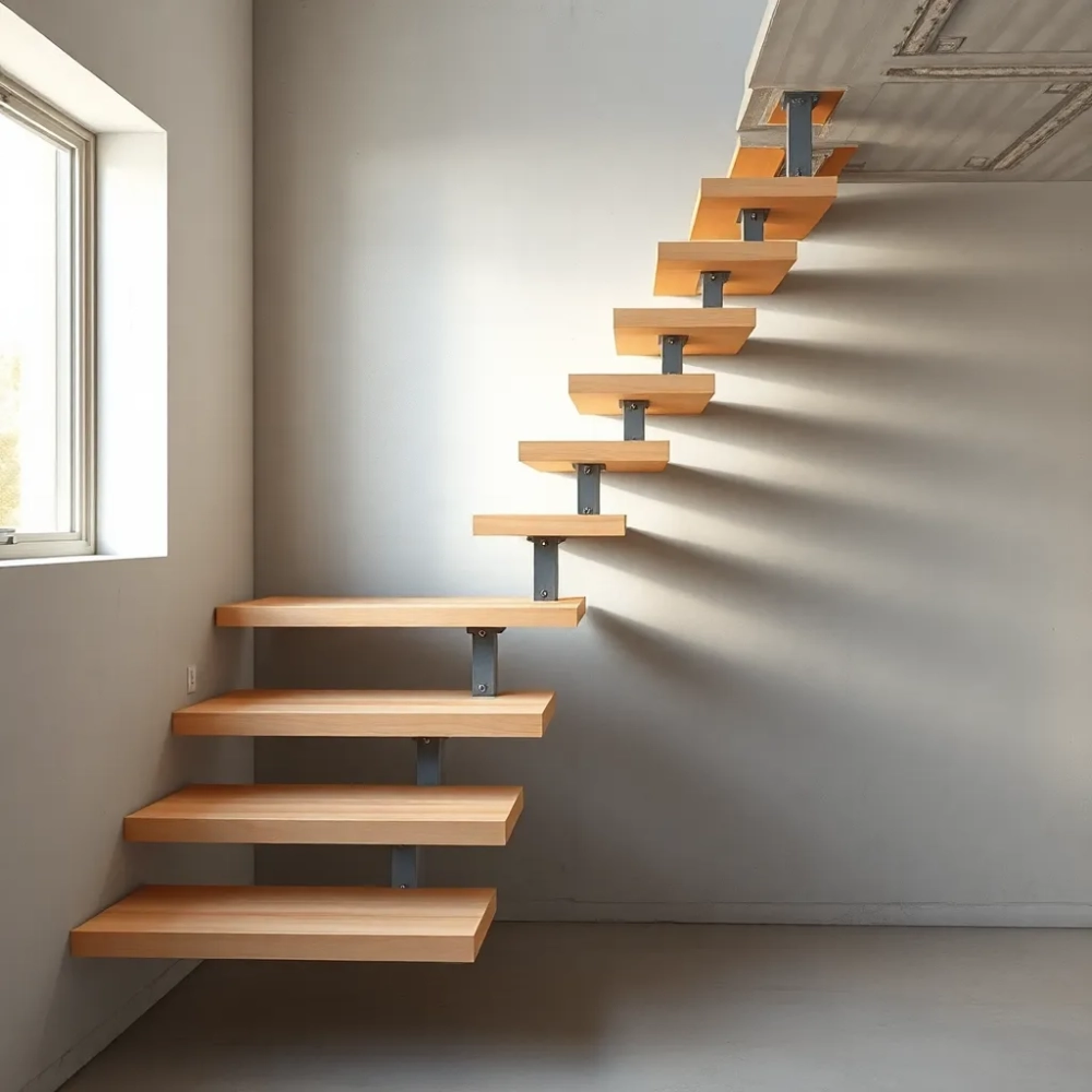 Montaż schodów samonośnych