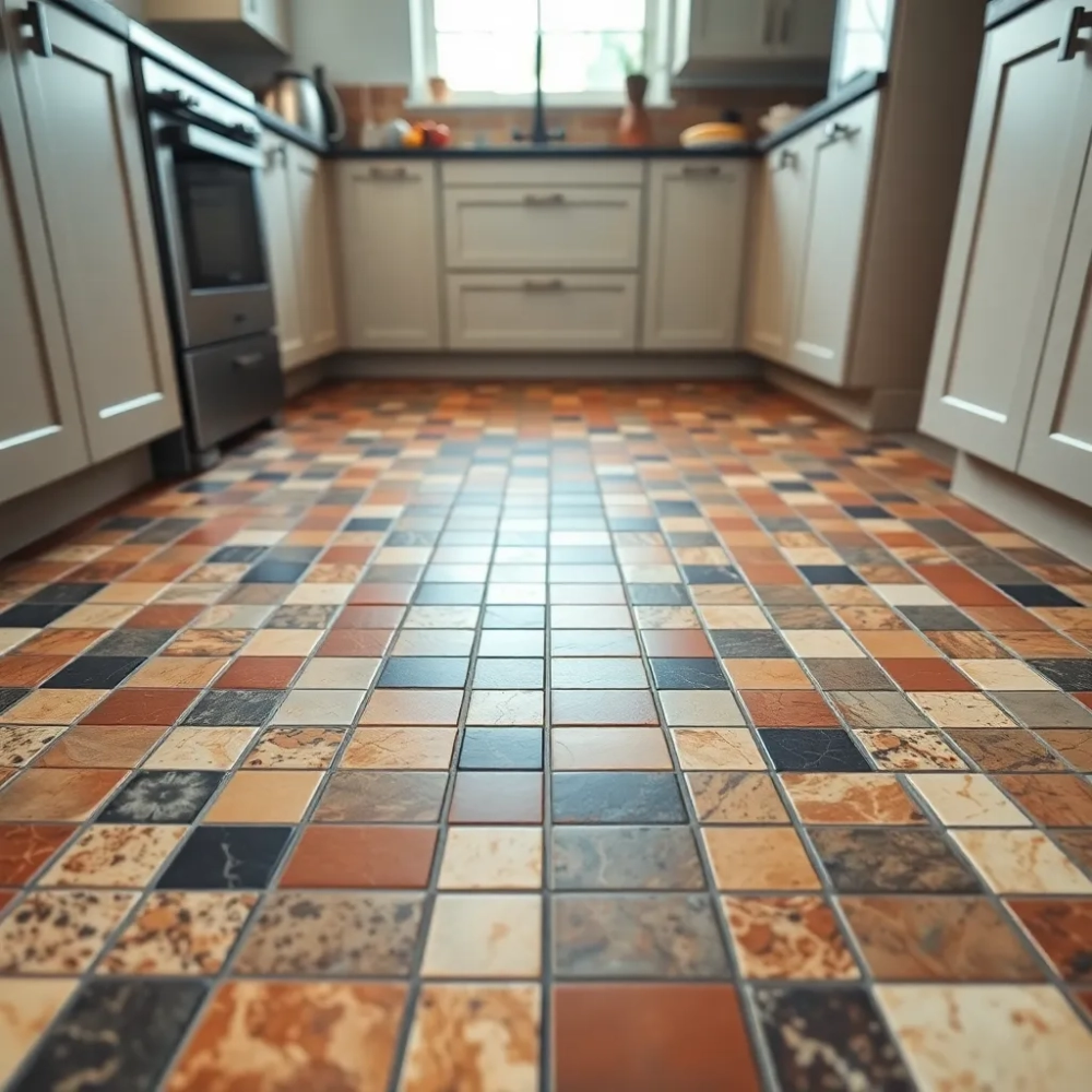 Mozaika na podłogę do kuchni