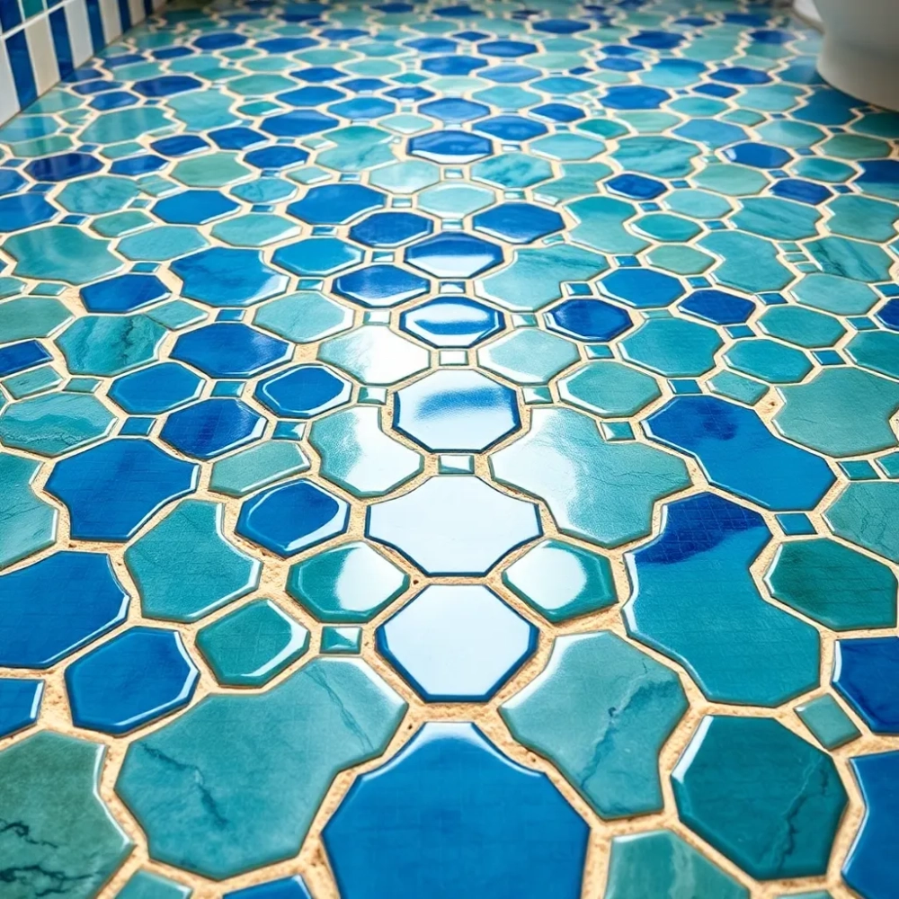 Mozaika podłogowa do łazienki