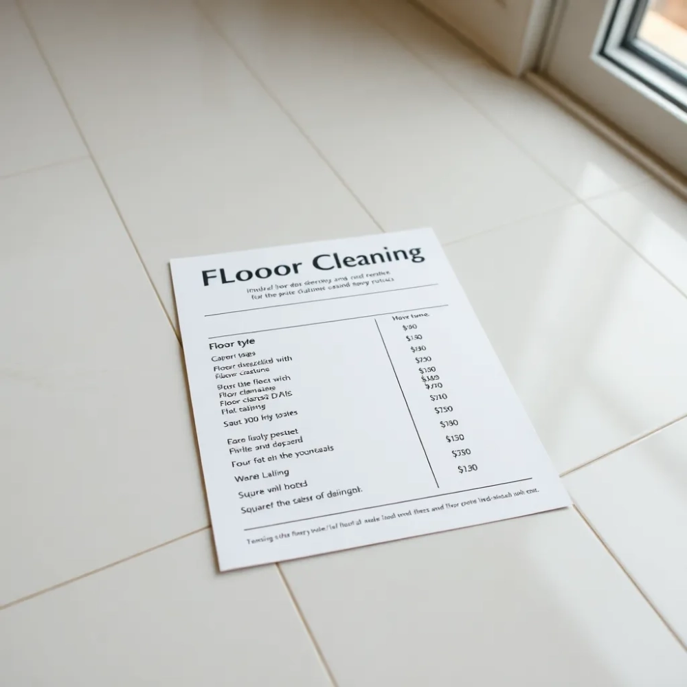 Mycie podłogi cennik