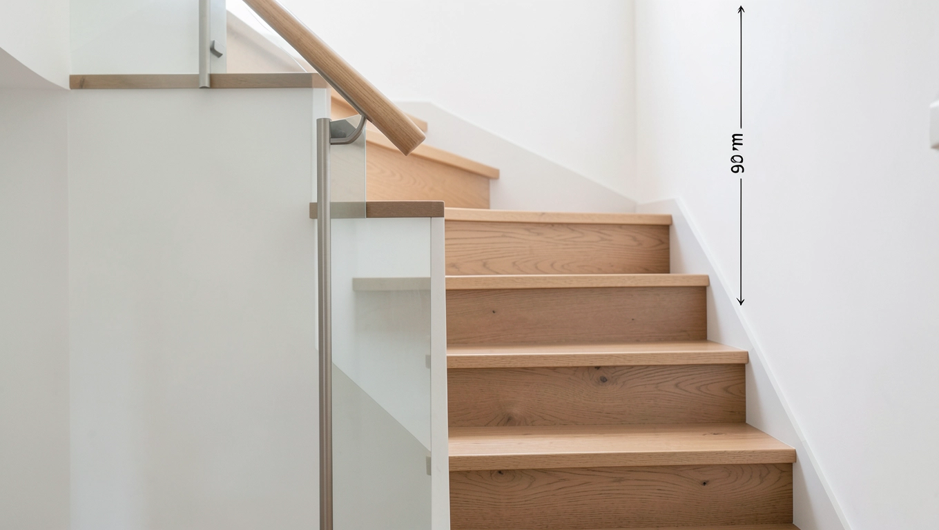 Na jakiej wysokości poręcz przy schodach wg normy PN