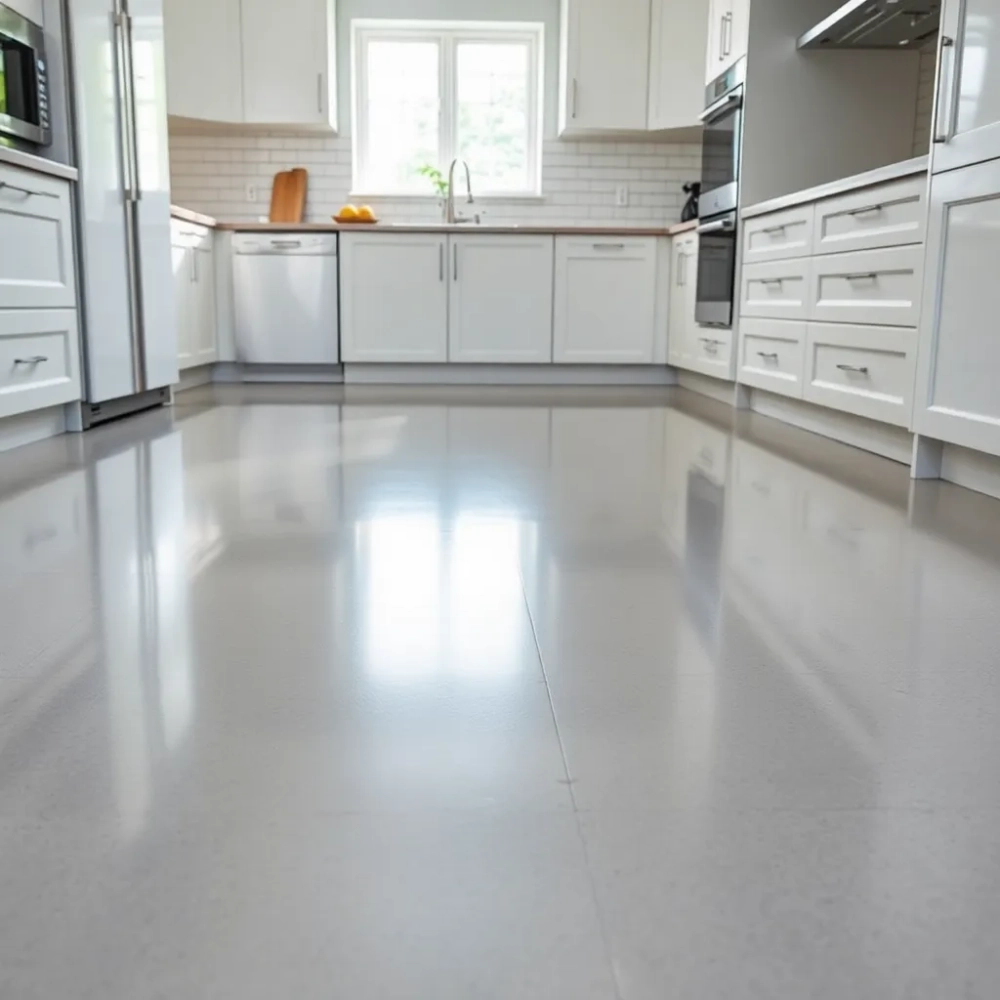 Niebrudząca podłoga w kuchni