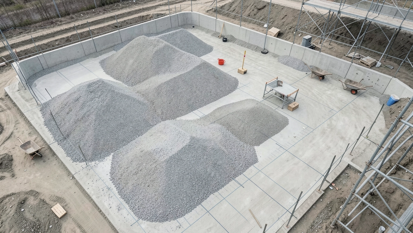 Obliczanie potrzebnej ilości kruszywa z marginesem bezpieczeństwa