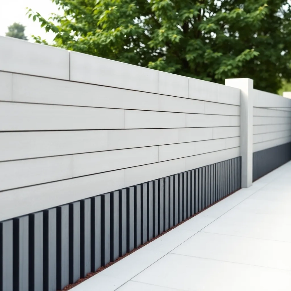 Ogrodzenia betonowe nowoczesne wzory