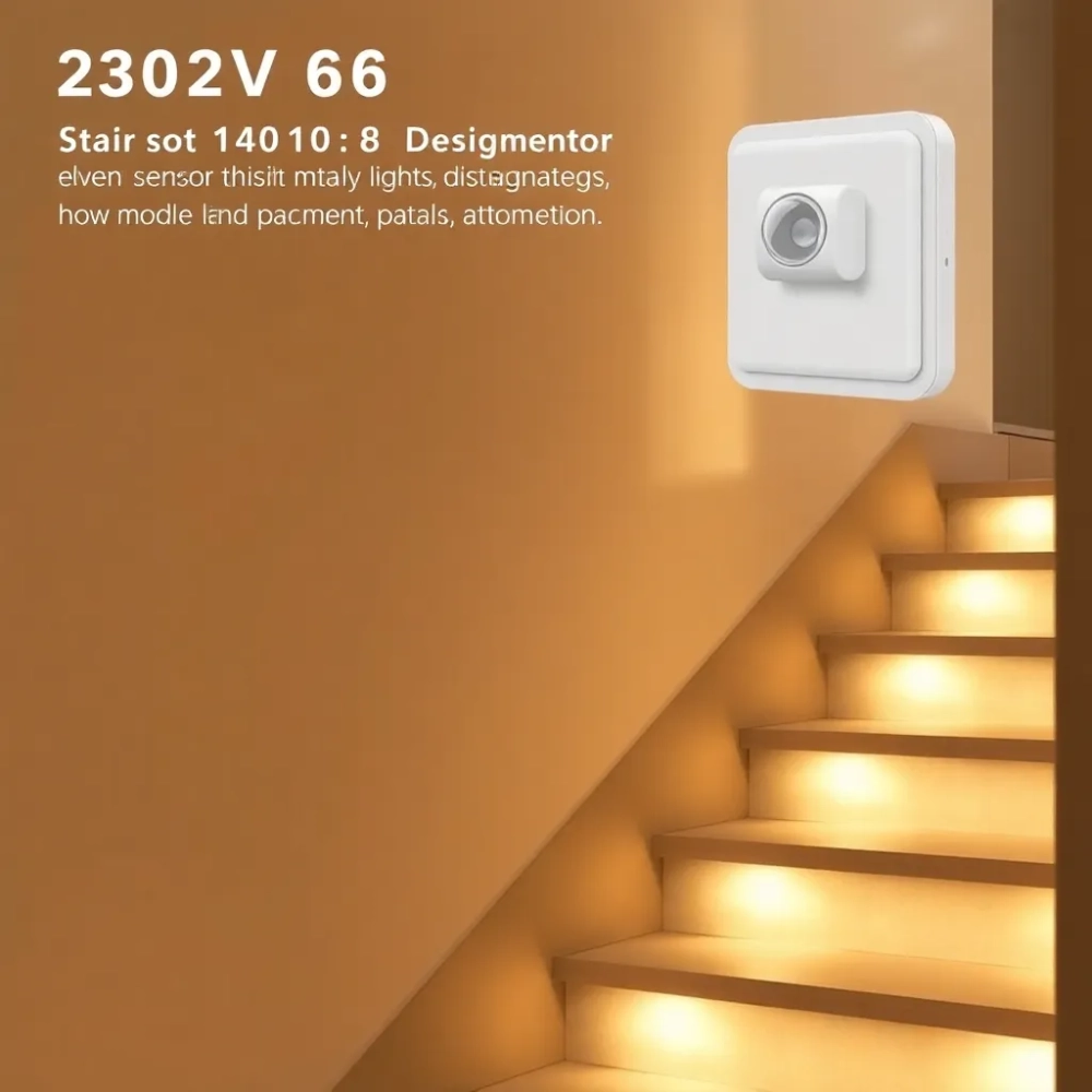 Oświetlenie schodowe 230V do puszki Fi 60mm z czujnikiem ruchu