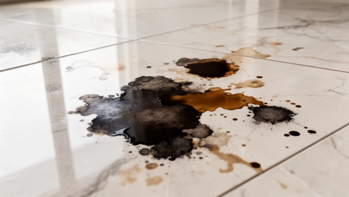 Plamy na płytkach podłogowych