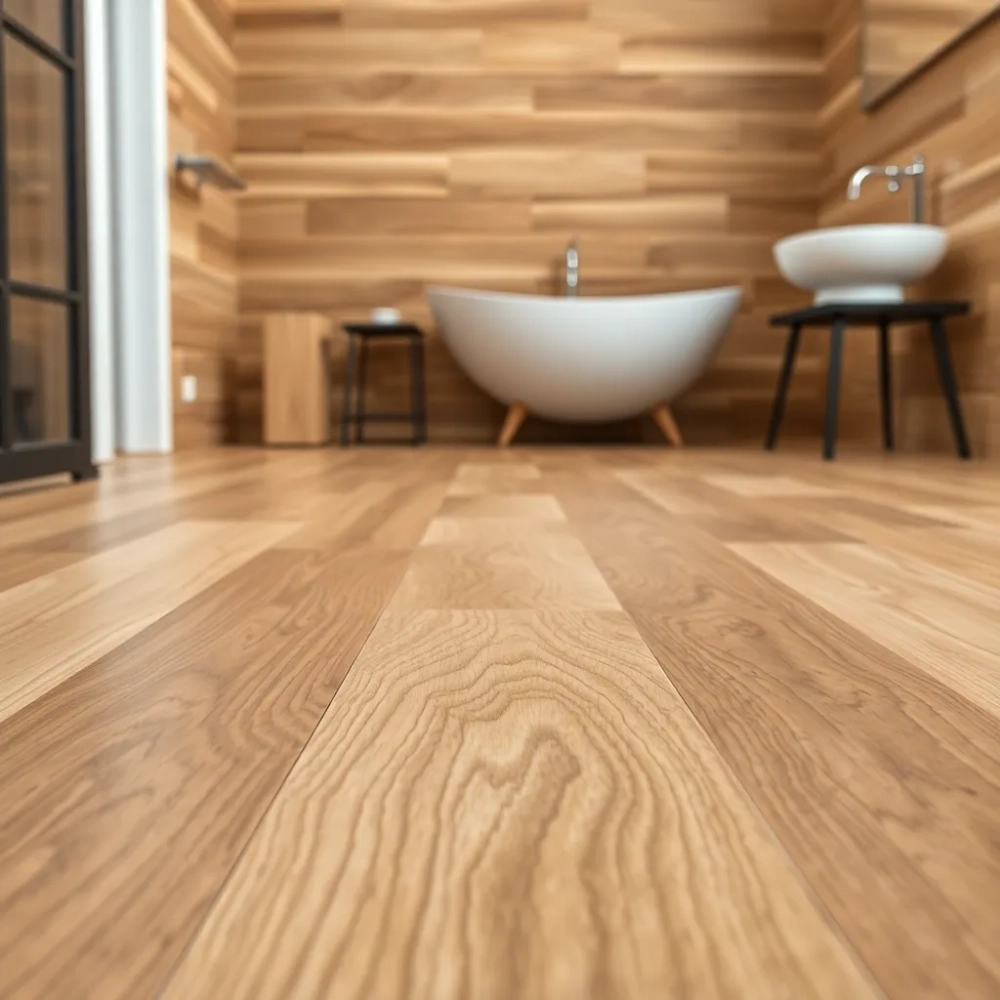 Płytki na podłogę do łazienki drewnopodobne