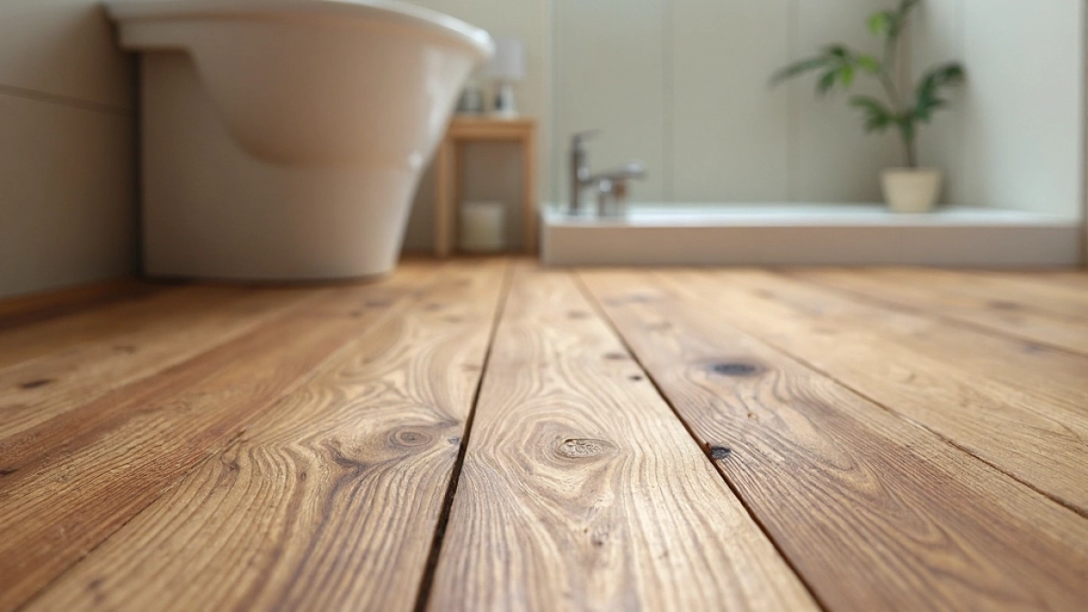 Podłoga drewniana do łazienki