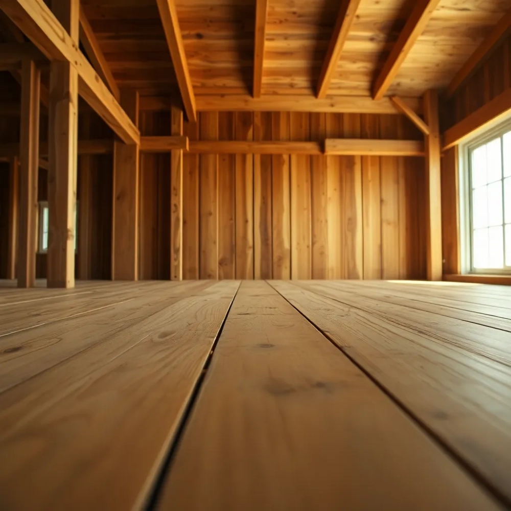 Podłoga na legarach na stropie drewnianym