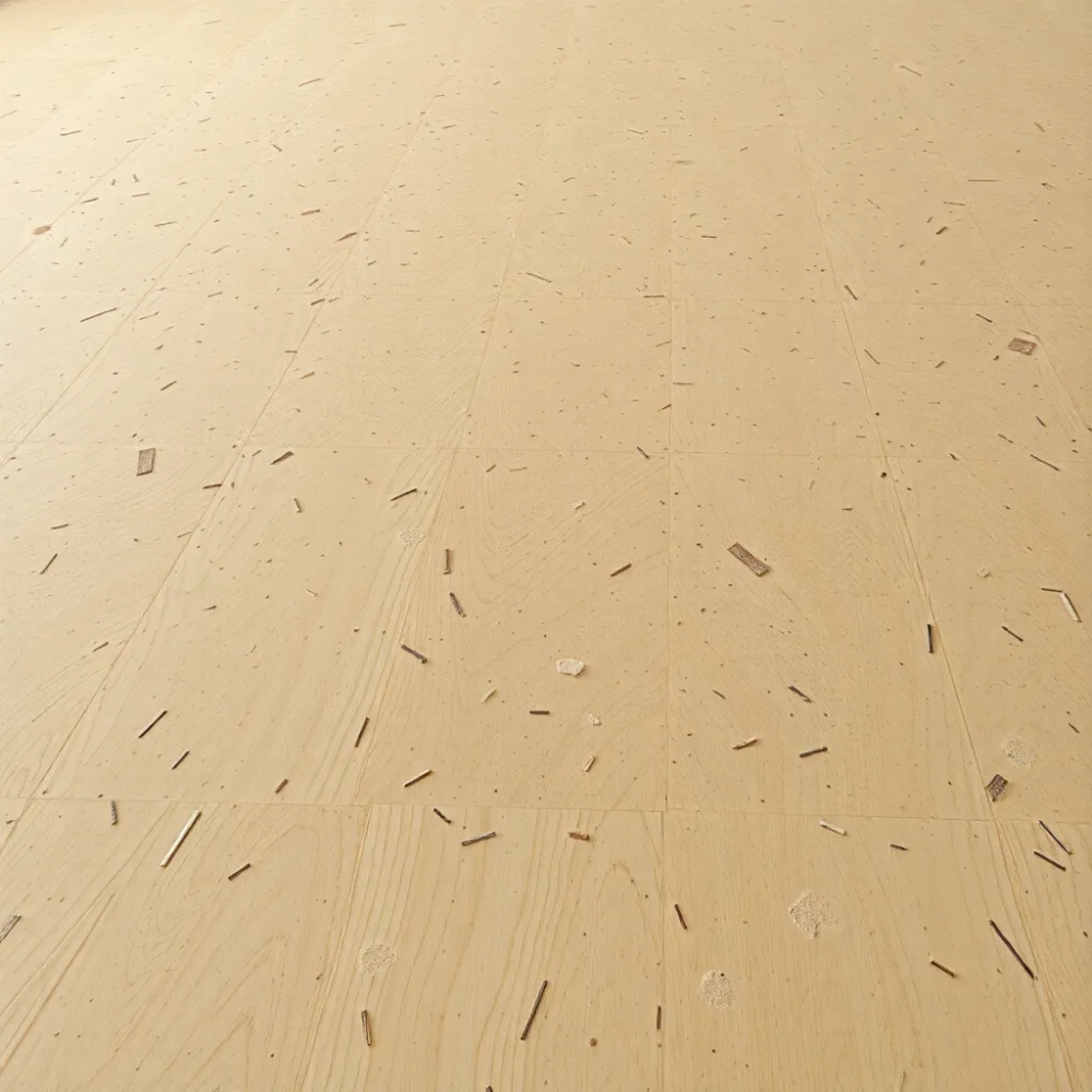 Podłoga z płyty wiórowej