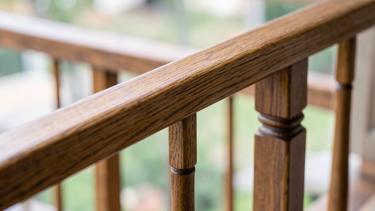 Poręcz balustrady drewniana