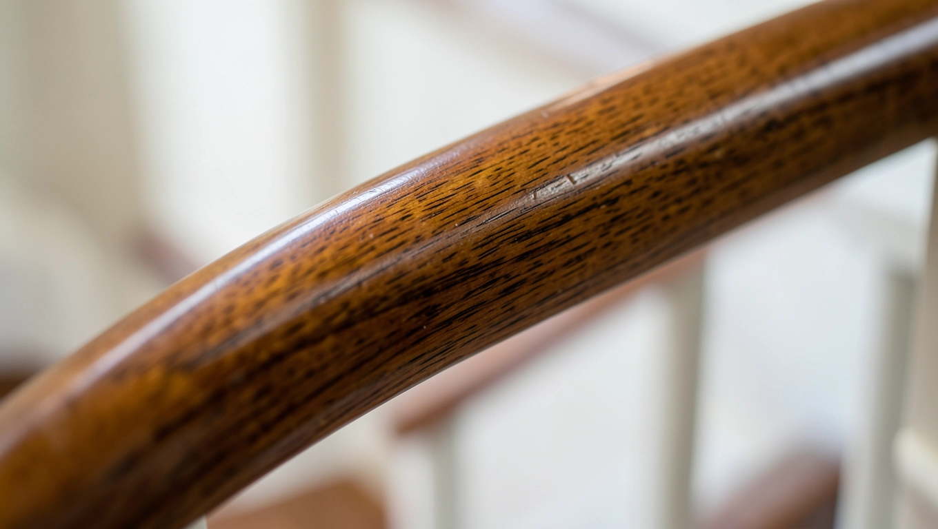 Poręcz drewniana fi 42 mm ergonomiczny chwyt