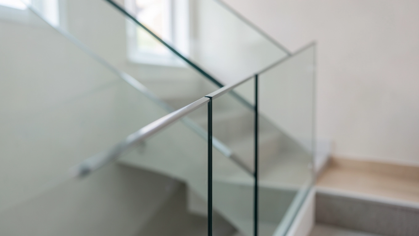 Poręcz Schodowa Szklana w Wnętrzach