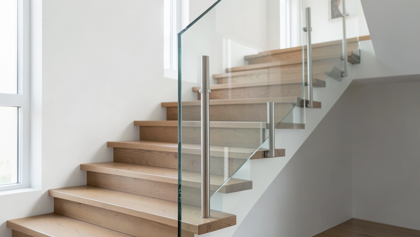 poręcz schodowa szklana