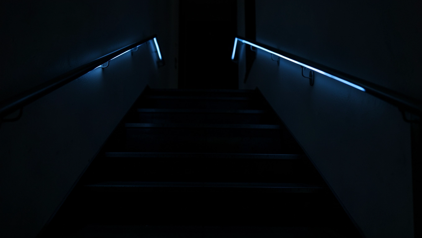 poręcze podświetlane